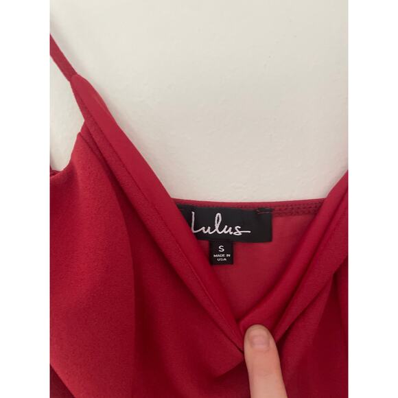 Lulus Forever Your Girl Burgundy Red Mini Dress Size Small Christmas Party - Picture 8 of 10